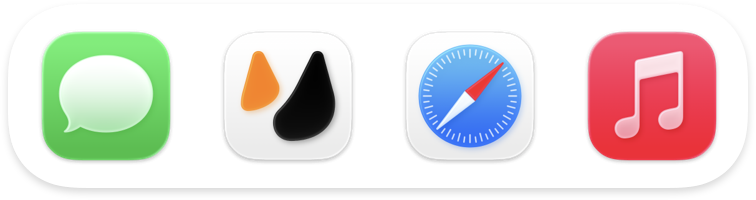 iOS home screen with applications